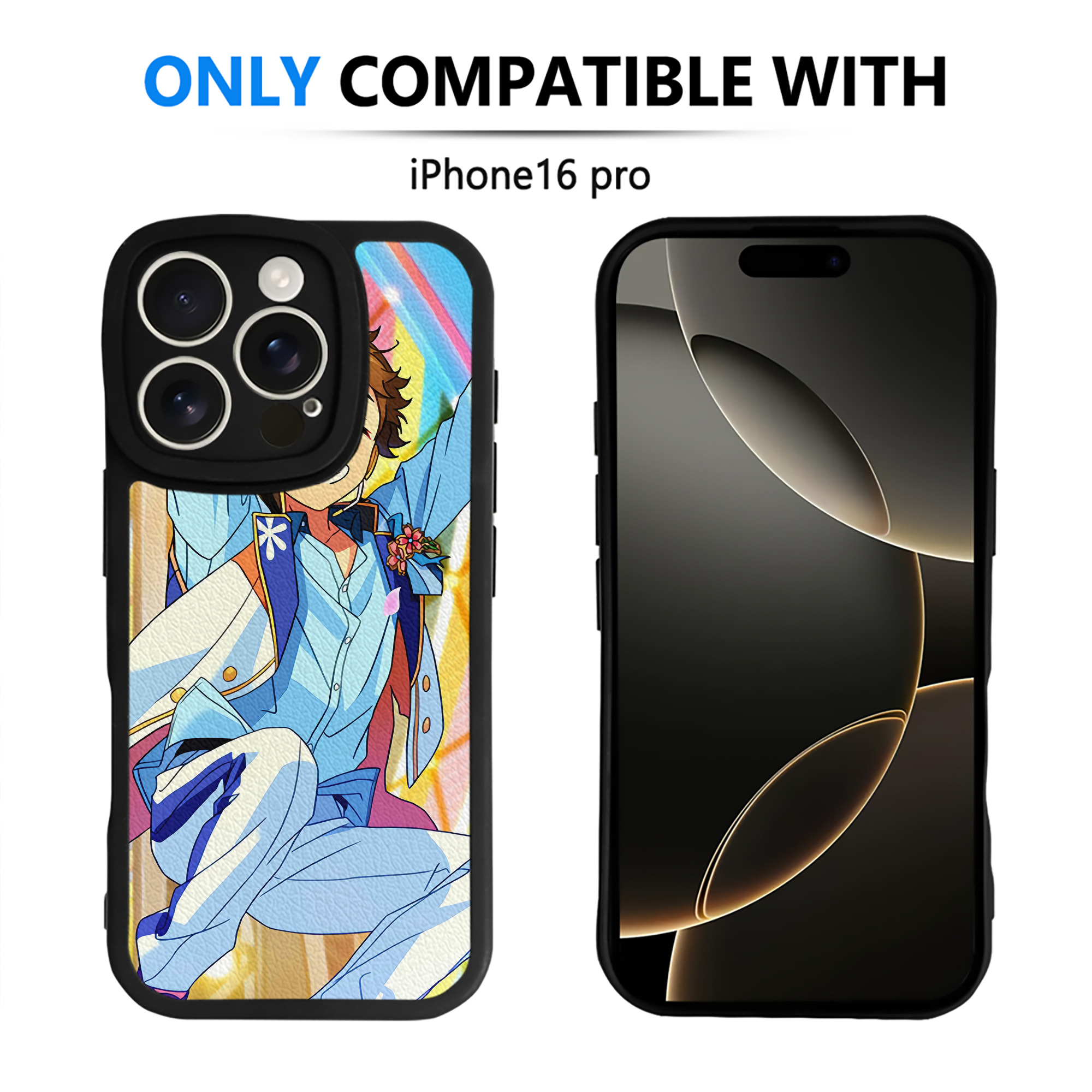 （画像用） あんさんぶるスターズ! Ensemble Stars 【iPhone 16シリーズ対応】シリコンスマホケース（レザー調） 材質：シリコン